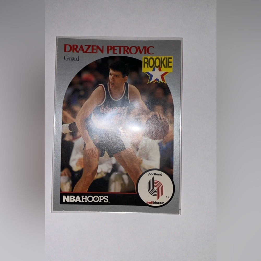 Drazen Petrovic Rookie NBA Hoops Card